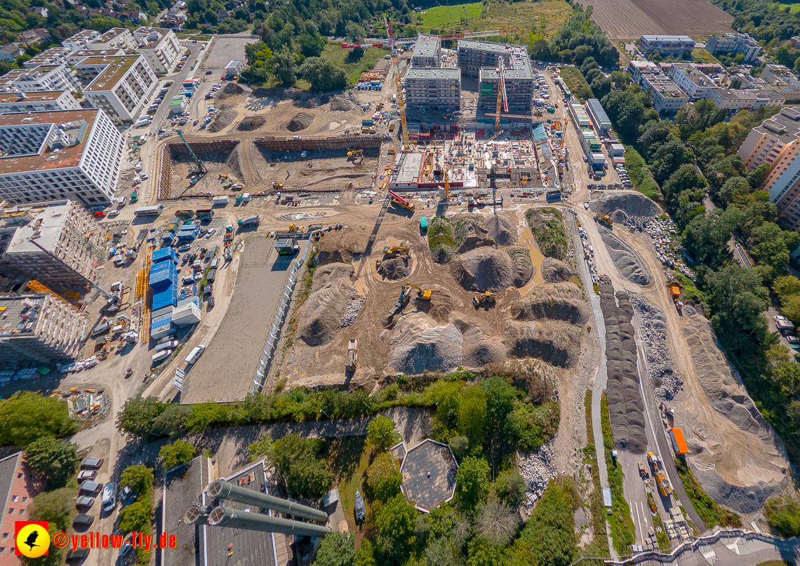 02.09.2023 - eine neue Baugrube auf dem Alexisquartier in Neuperlach